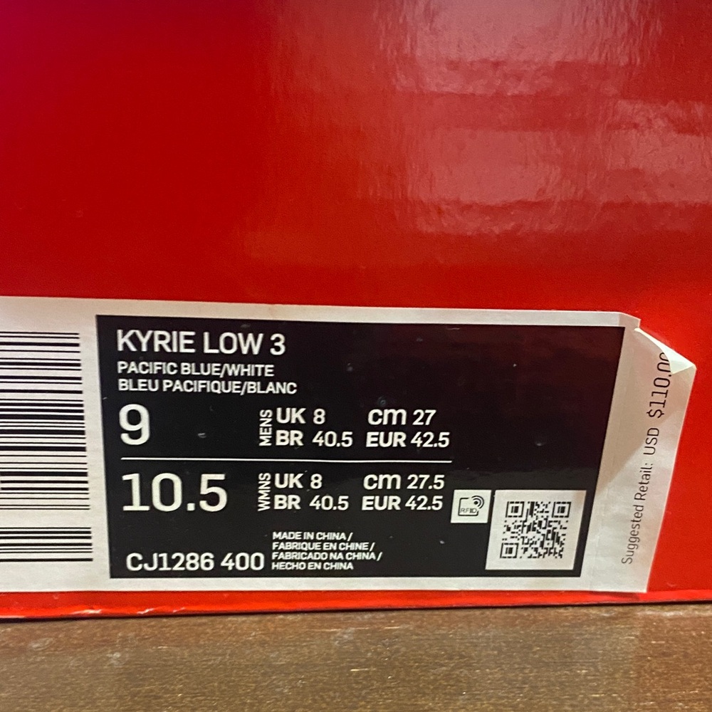 Nike Kyrie Low 3 Pacific Blue/White Athletic Shoes